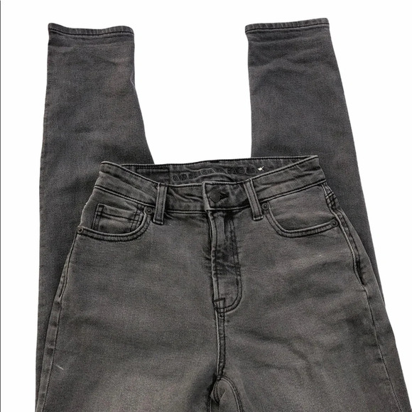 AMERICAN EAGLE size 000 regular black grey Mom jeans - Picture 5 of 10